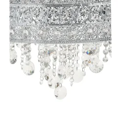 BARBEIRA - Kroonluchter - Zilver - Ijzer