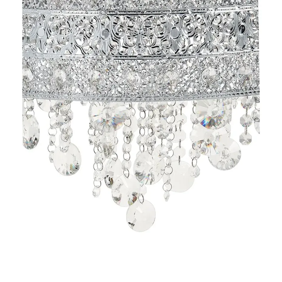 BARBEIRA - Kroonluchter - Zilver - Ijzer