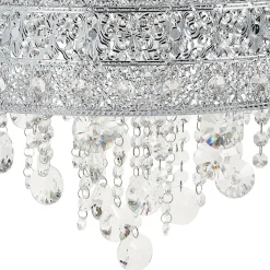 BARBEIRA - Kroonluchter - Zilver - Ijzer