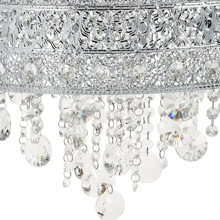 BARBEIRA - Kroonluchter - Zilver - Ijzer