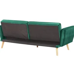BARDU - Slaapbank 2-zits - Groen - Fluweel