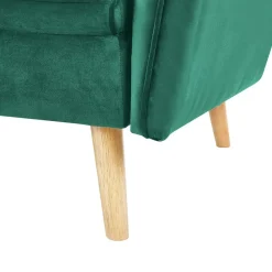 BARDU - Slaapbank 2-zits - Groen - Fluweel