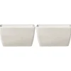 BARIS - Bloempot set van 2 - Beige - Groot - Stenenmix
