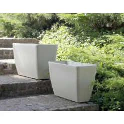 BARIS - Bloempot set van 2 - Beige - Groot - Stenenmix