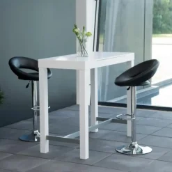 Barkruk - Zwart PU leer - Zithoogte 79cm - Trana - Set van 2