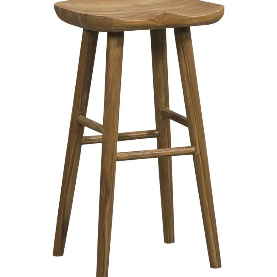 Barkruk Wout - teakhout