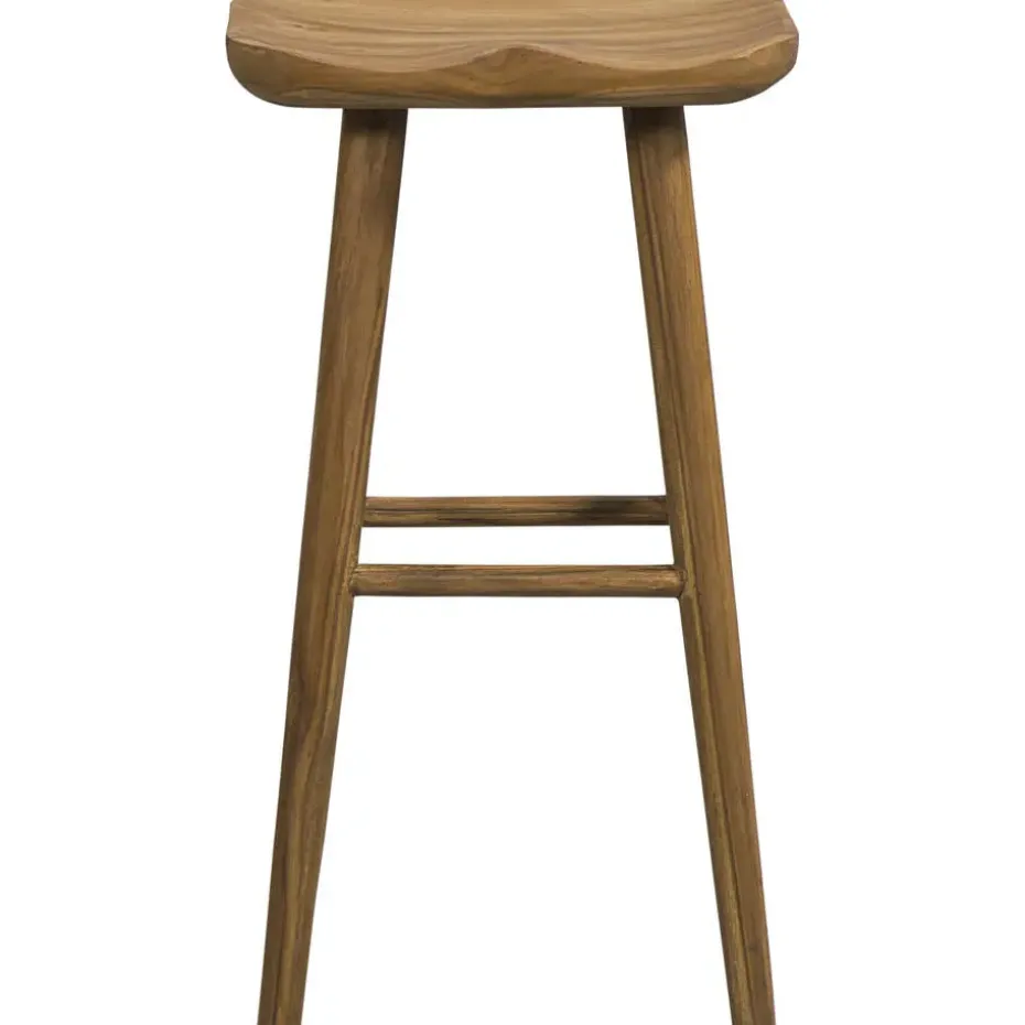 Barkruk Wout - teakhout