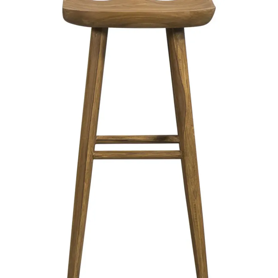 Barkruk Wout - teakhout