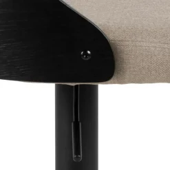 Barkruk Zand Stof - Zitbreedte 47cm - 47x51x113cm - Lucas - Set van 2