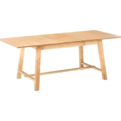 BARNES - Eettafel - Lichthout - 160/200 x 90 cm - MDF