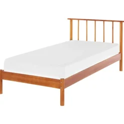 BARRET - Eenpersoonsbed - Lichte houtkleur - 90 x 200 cm - Dennenhout