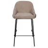 Barstoel Taupe - Zithoogte 65cm - Scandinavisch - Stoel Maxime - Set van 2