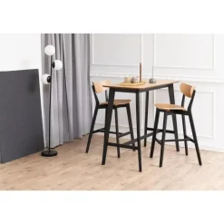 Bartafel - Eiken Veneer - 120x60x105cm - Maughold