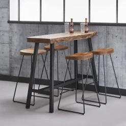 Bartafel Acaciahout - 46x125x92cm - Tafel Live Edge