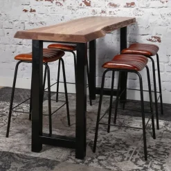 Bartafel Boomstam Acaciahout - Naturel - Rechthoek - 150cm