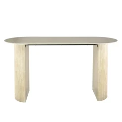 Bartafel Ovaal - Keramiek Travertin - 178x70x92cm - Romano