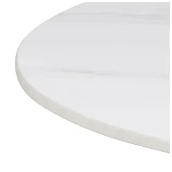 Bartafel Wit Keramiek - Metaal - 80x80x105cm - Laurens