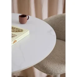 Bartafel Wit Keramiek - Metaal - 80x80x105cm - Laurens