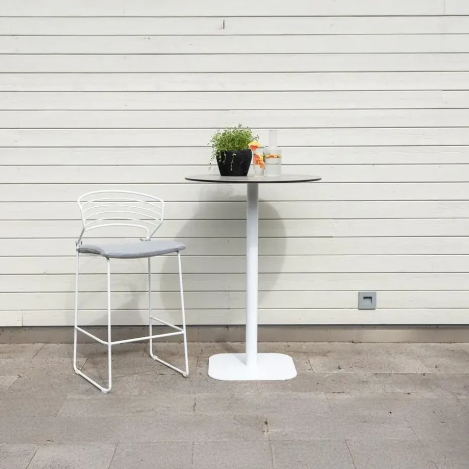 Bartafel Zwart Kunststof - 70x70x100cm - Milano