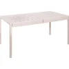 BARTICA - Tuintafel - Beige - 154 x 84 cm - Synthetisch materiaal