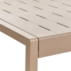 BARTICA - Tuintafel - Bruin - 154 x 84 cm - Synthetisch materiaal