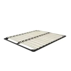 BASIC - Lattenbodem - Zwart - 140 x 200 cm - Staal