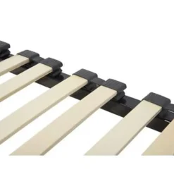 BASIC - Lattenbodem - Zwart - 140 x 200 cm - Staal