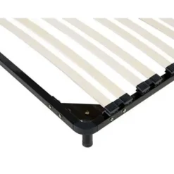 BASIC - Vrijstaande lattenbodem - Zwart - 90 x 200 cm - Staal