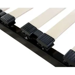 BASIC - Vrijstaande lattenbodem - Zwart - 90 x 200 cm - Staal