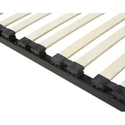 BASIC - Vrijstaande lattenbodem - Zwart - 140 x 200 cm - Staal