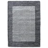 Basic Shaggy Kader vloerkleed Grijs Hoogpolig - 200x290 CM