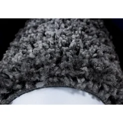 Basic Shaggy Kader vloerkleed Grijs Hoogpolig - 200x290 CM