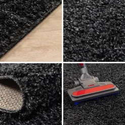 Basic Shaggy vloerkleed Antraciet Hoogpolig - 160x230 CM