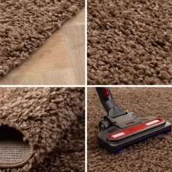 Basic Shaggy vloerkleed Caramel Hoogpolig - 140x200 CM