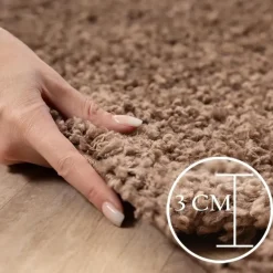 Basic Shaggy vloerkleed Caramel Hoogpolig - 140x200 CM