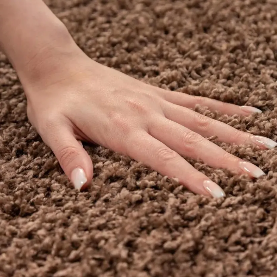 Basic Shaggy vloerkleed Caramel Hoogpolig - 140x200 CM