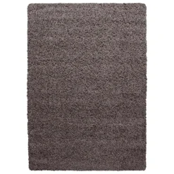 Basic Shaggy vloerkleed Taupe Hoogpolig - 120x170 CM