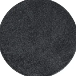 Basics Effen Rond Vloerkleed Grijs Laagpolig - 160 CM ROND