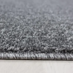 Basics Effen Rond Vloerkleed Grijs Laagpolig - 160 CM ROND