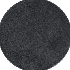 Basics Effen Rond Vloerkleed Grijs Laagpolig - 200 CM ROND