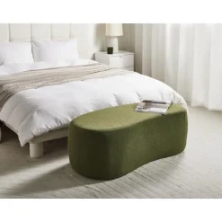 BAYARD - Poef - Groen - Bouclé