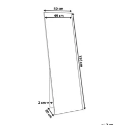BEAUVAIS - Wandspiegel - Zwart - Aluminium