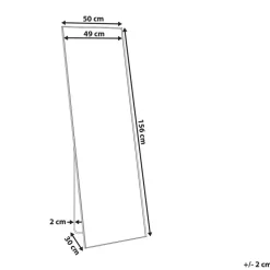 BEAUVAIS - Wandspiegel - Zwart - Aluminium