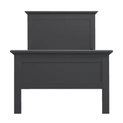 Bed Amber - antraciet - 90x200 cm