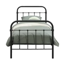 Bed Anne - mat antraciet - 90x200 cm