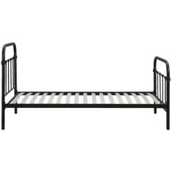 Bed Anne - mat antraciet - 90x200 cm