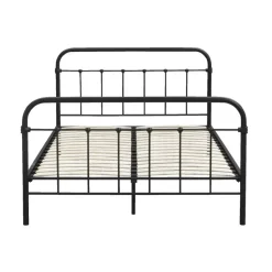 Bed Anne - mat antraciet - 140x200 cm