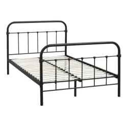 Bed Anne - mat antraciet - 120x200 cm