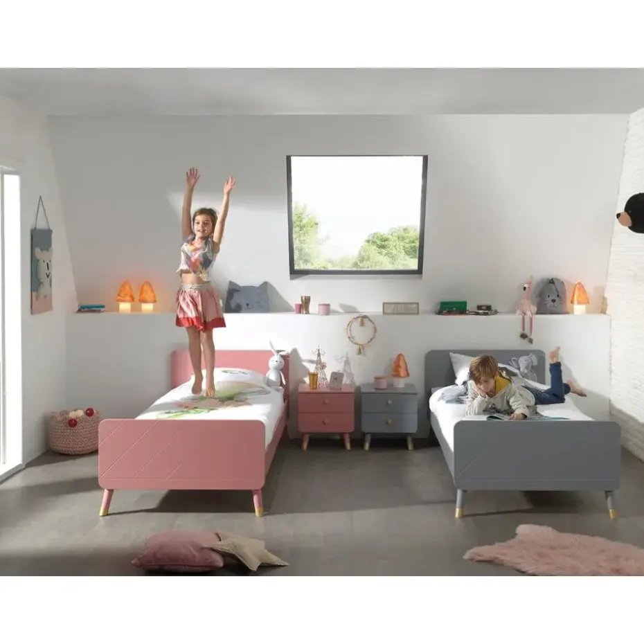 Bed Billy 90x200 - grijs