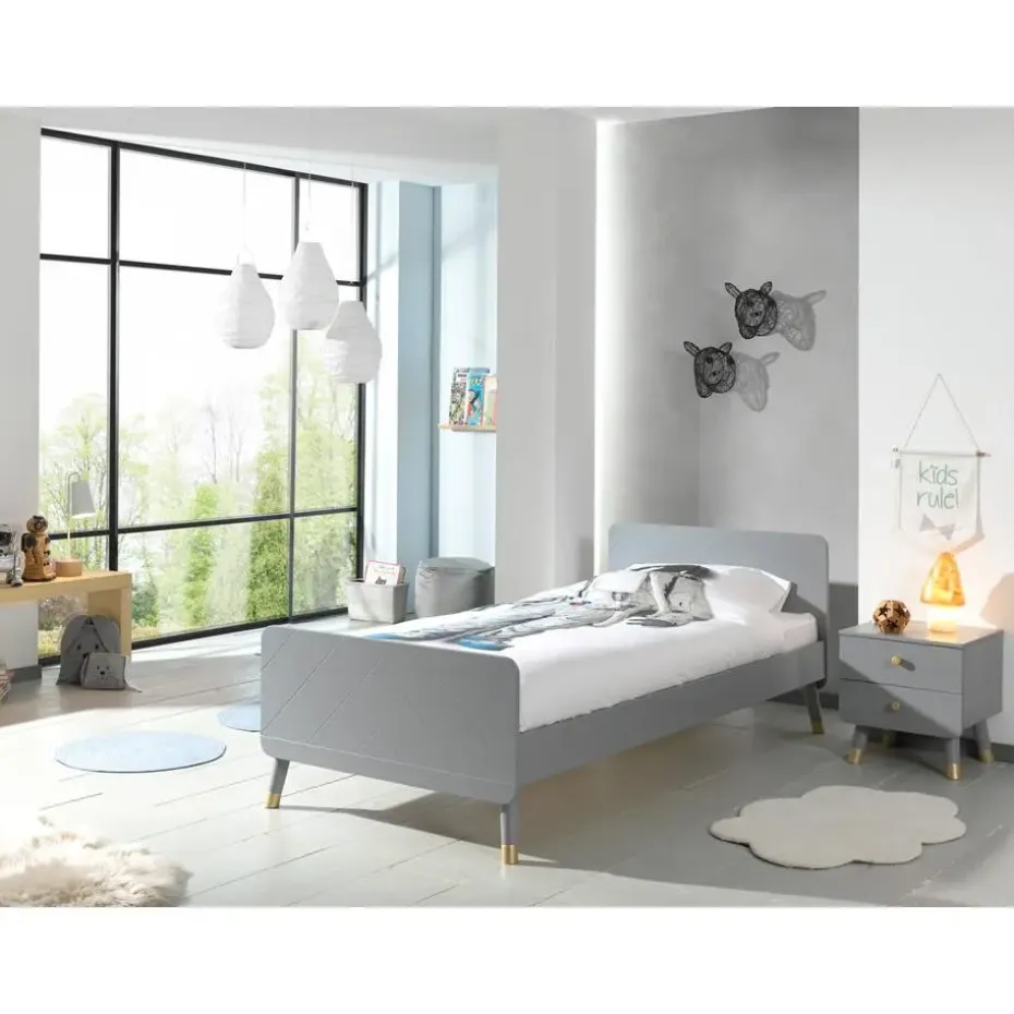 Bed Billy 90x200 - grijs